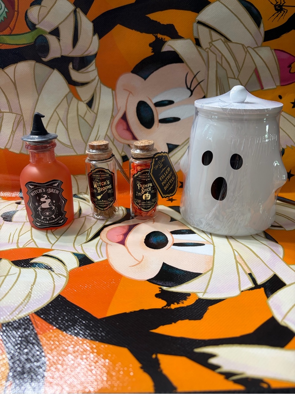 Target Halloween Ceramic Ghost Canister and Potion Bottles
